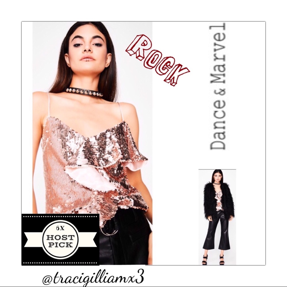 Dance Marvel Night Lyfe Sequin Top